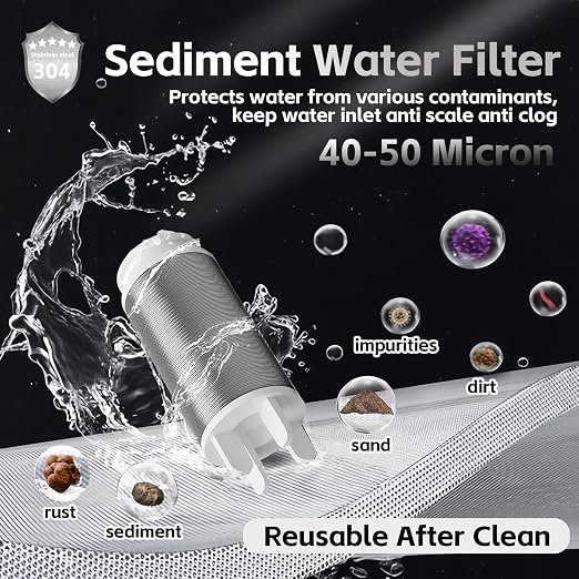 FA20 Brass Sediment Filter, Reusable Washer Water Filters, Traps Sand, 40 - Image 4