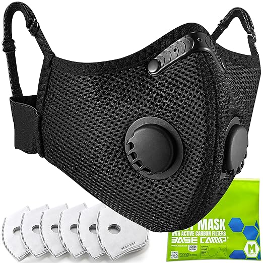 BASE CAMP M Plus Dust Mask, Breathable Reusable Face Mask by BASECAMP