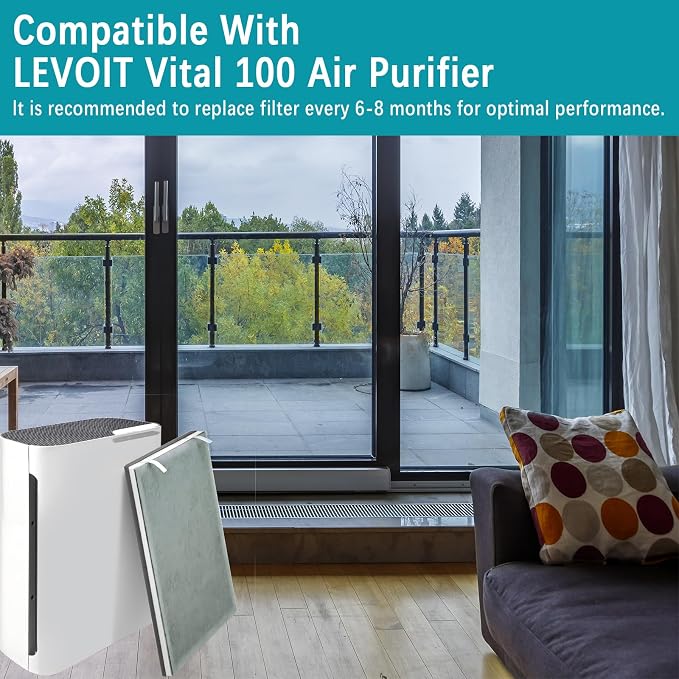 2 Pack Vital 100 Replacement Filter Compatible - Image 3
