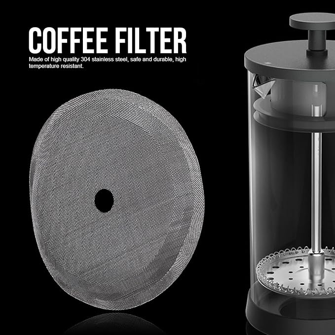 5Pcs Stainless Steel Coffee Mesh Filter, Portable Reusable Cofffe Pot Mesh - Image 3