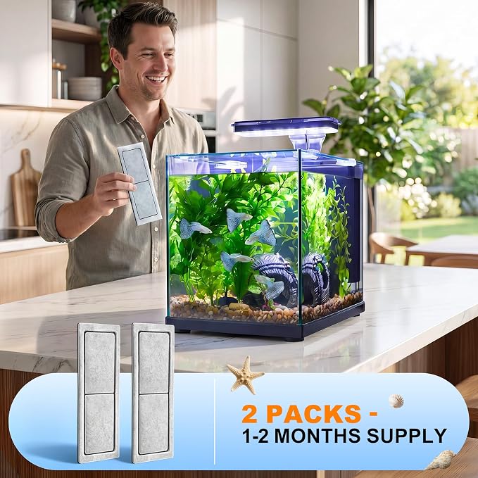2 Pack Replacement Carbon D Filter Cartridges Compatible - Image 2