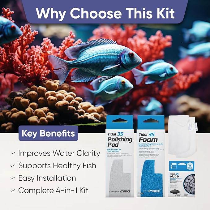 Tidal 35 Filter Maintenance and Replacement Filter Media Kit, Including - Image 5