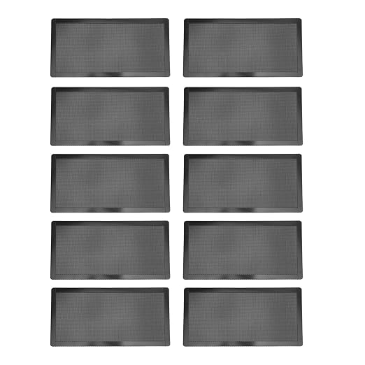 10pcs Fan Dust Filter Mesh 120x240mm Magnetic Frame PVC PC Computer Case Fan by fosa