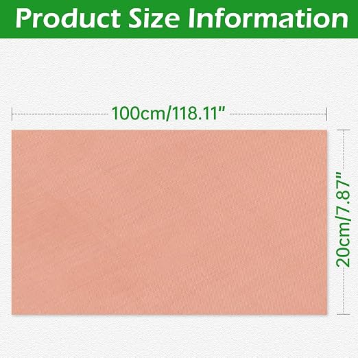 Copper Mesh Screen 7..9" x 39.4", 40 Mesh Copper Screen, Woven Wire Mesh Screen - Image 2