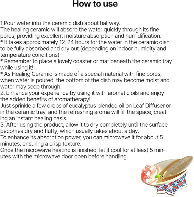Air Purifying Healing Ceramic-K-Flower Orchid Pattern Humidifier | Relaxation - Image 7