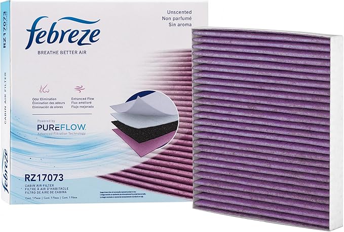 Febreze Odor Control Cabin Air Filter by PUREFLOW RZ17073 Fits 2011-2015 Ram by Febreze