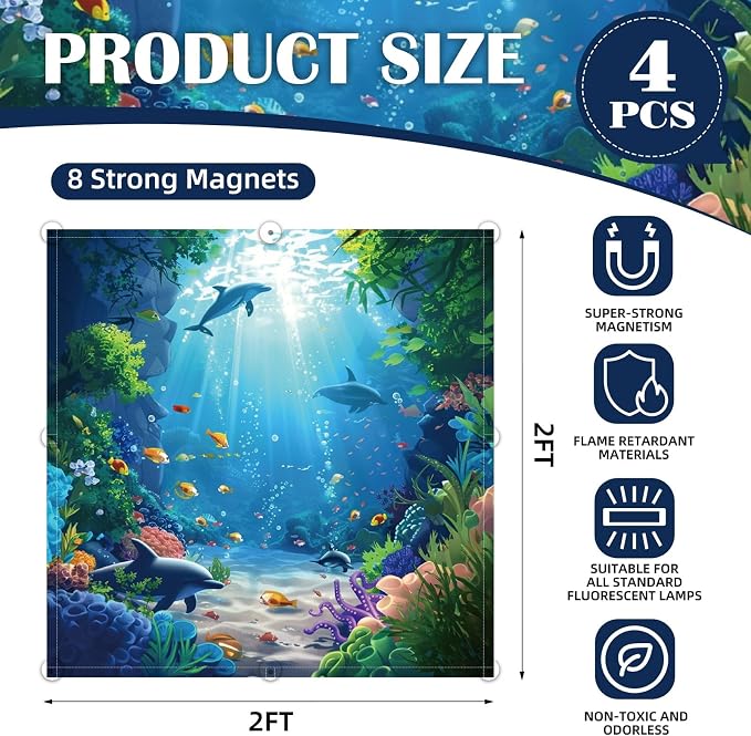 ANGSYLTH 2 x 2 Feet Fluorescent Light Covers - Image 2
