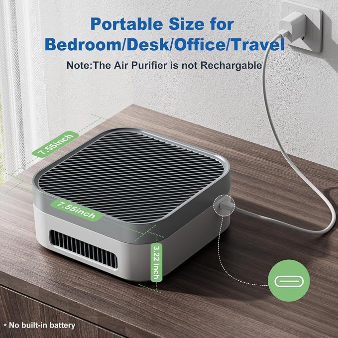 Air Purifier for Home – True HEPA Filter for Pets, Smoke & Allergies | 600 Sq - Image 2