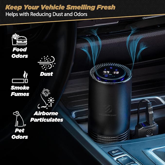 Scosche AFP-SP FrescheAIR Pro Portable HEPA Air Purifier/Deodorizer, Pet Dander - Image 3