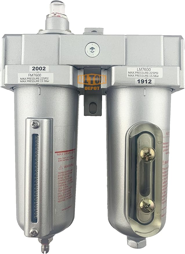 1/2" NPT HEAVY DUTY Industrial Grade 2 Stages Coalescing Filter Desiccant Dryer by AllToolDepot
