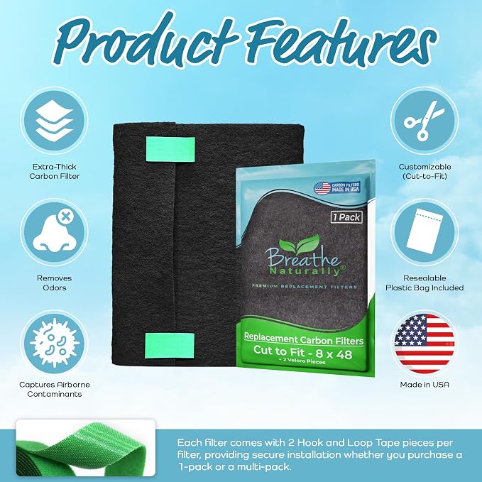 Breathe Naturally Universal Cut To Fit Carbon Activated Air Filter - Image 4