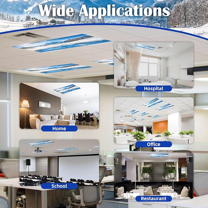ANGSYLTH 2 Pcs Fluorescent Light Covers - Image 5