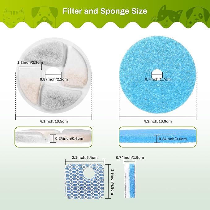 5 Set Cat Water Fountain Filter Replacement - Image 7