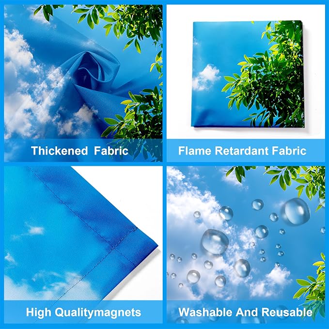 2 Pack Fluorescent Light Covers- 4 x 2 Feet Magnetic Ceiling Light Cover Room - Image 4
