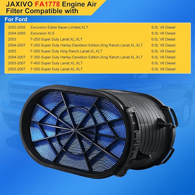 CA9516 Engine Air Filter for Ford 03-07 F250 F350 F450 F550 Super Duty 6.0L V8 - Image 2