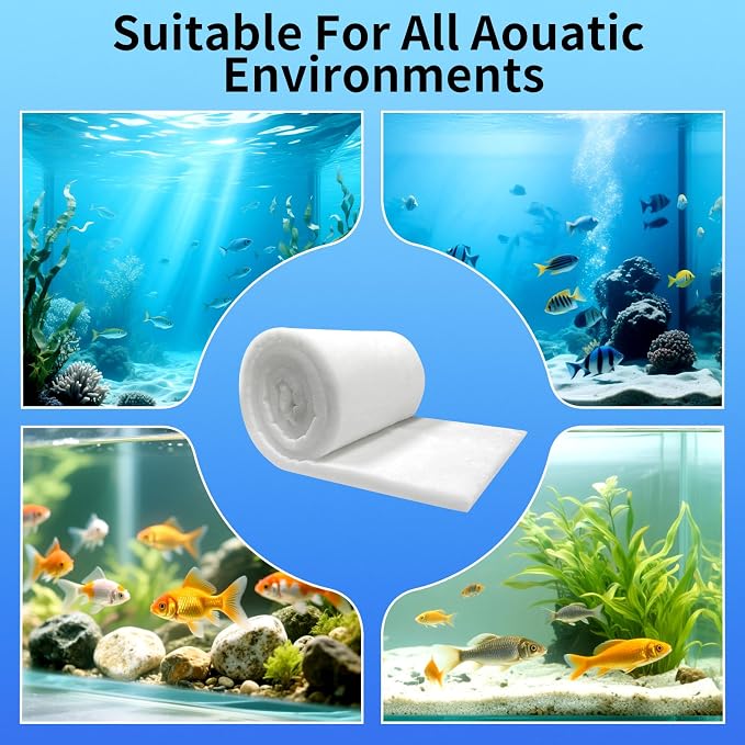 Aquarium Filter Floss 12"x72"x1" Thick Multi-Layer Filter Floss - Image 4