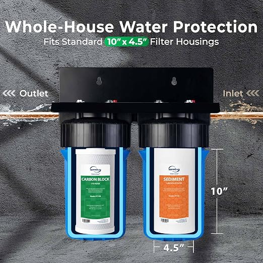 iSpring F2WGB21B Whole House 4.5"x10" Water Filtration High Capacity Sediment - Image 4