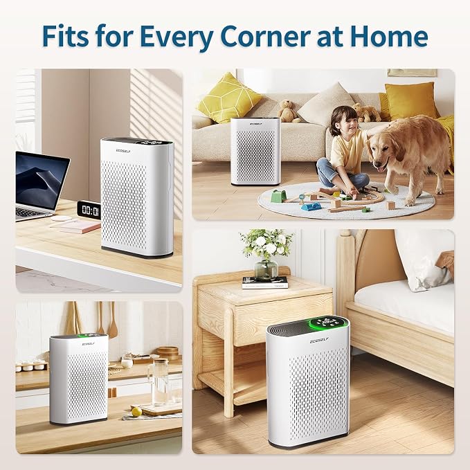Smart Air Purifiers for Large Room, Cleans 2, 400 ft² in 30 Mins, 3-Stage True - Image 8