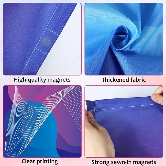 QOUBAI 4PCS Fluorescent Light Covers, 4x2 Feet Magnetic Light Cover Fluorescent - Image 3