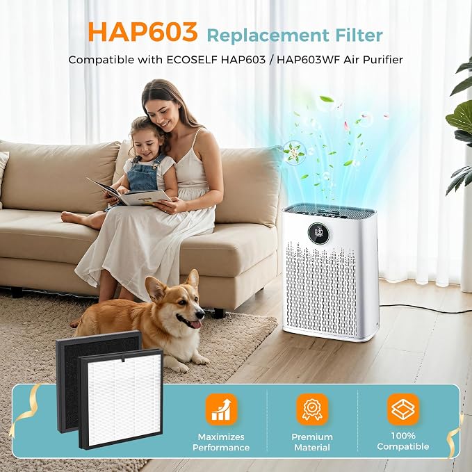 2 Pack HAP603 Replacement Filter Compatible - Image 2