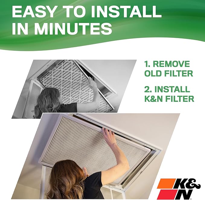K&N 16X16X1 HVAC Furnace Air Filter, Lasts a Lifetime, Merv 13, the Last HVAC - Image 5