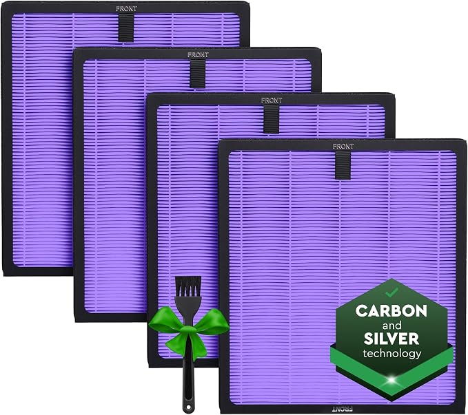 4 Pack Purple HY4866 Replacement Filters – Compatible by Unknown