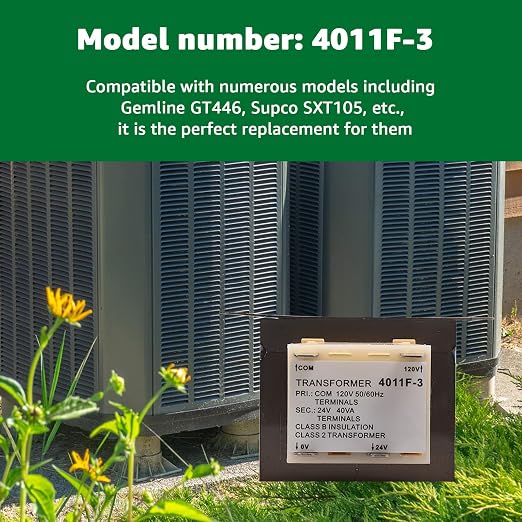 4011F-3 Trane Furnace Replacement 120V to 24V Transformer 40VA, Compatible - Image 5