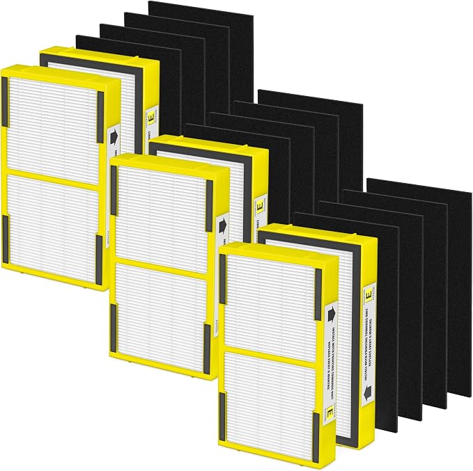 6 Pack FLT4100 HEPA Replacement Filter Size E Compatible by VALZONE