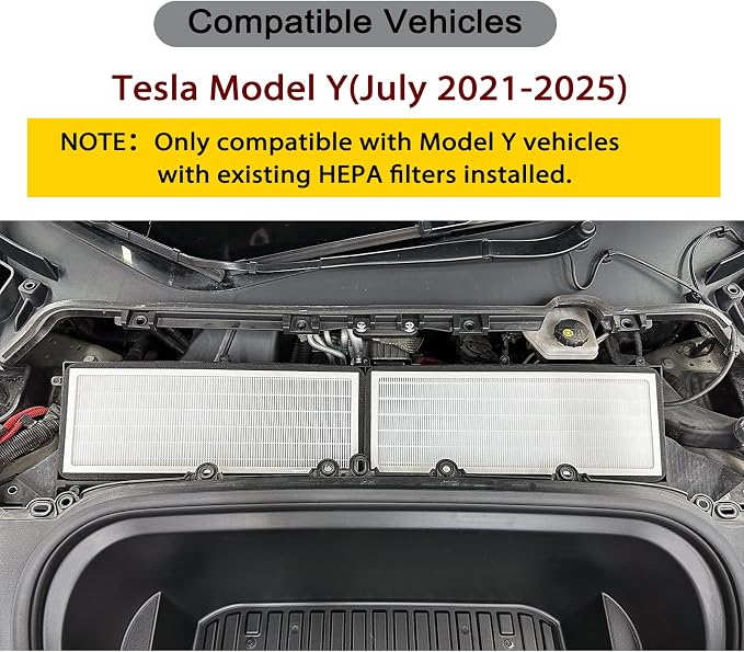 Front Trunk Hepa Filters Kit for Tesla Model Y - Image 2