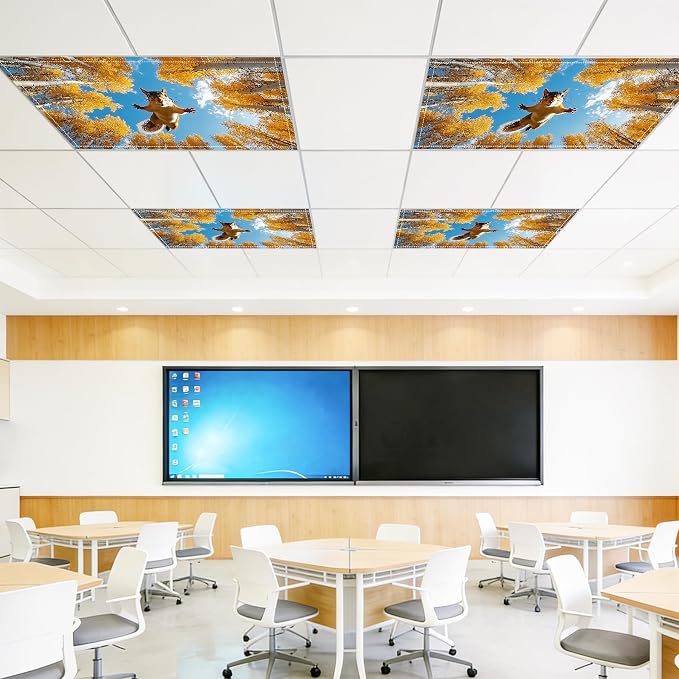 4 Pack 2x4 FT Magnetic Fluorescent Light Covers, Ceiling Light Filters - Image 8