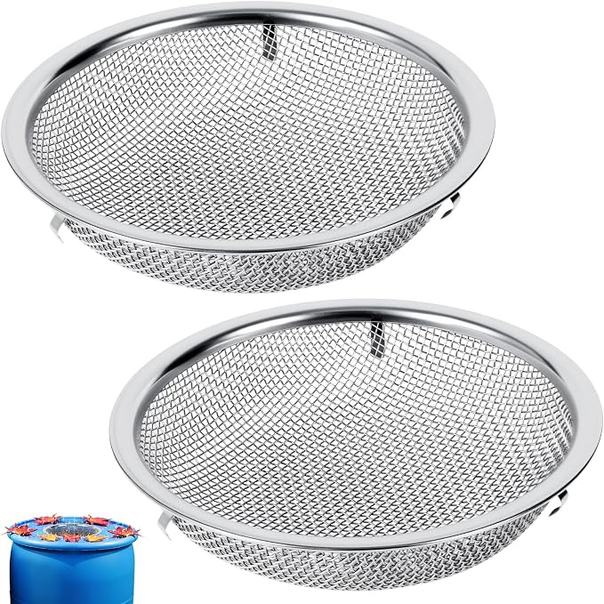 6" Rain Barrel Mesh Cover for Rain Barrels, Never Rust -Kitchen Wash Colander by LOVEERCT