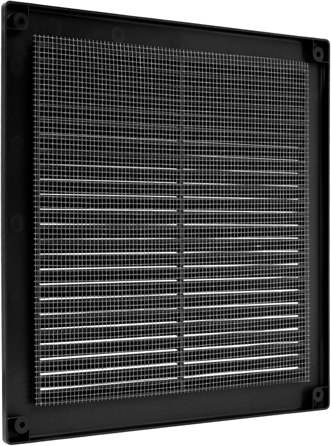 Vent Systems 8" x 8" Black Plastic Soffit Vent Cover - Image 8