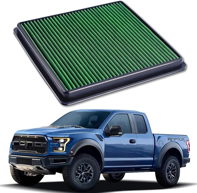 High Performance Engine Air Filter Washable & Reusable Increase Power Compatible by WelcometoKNSPEC