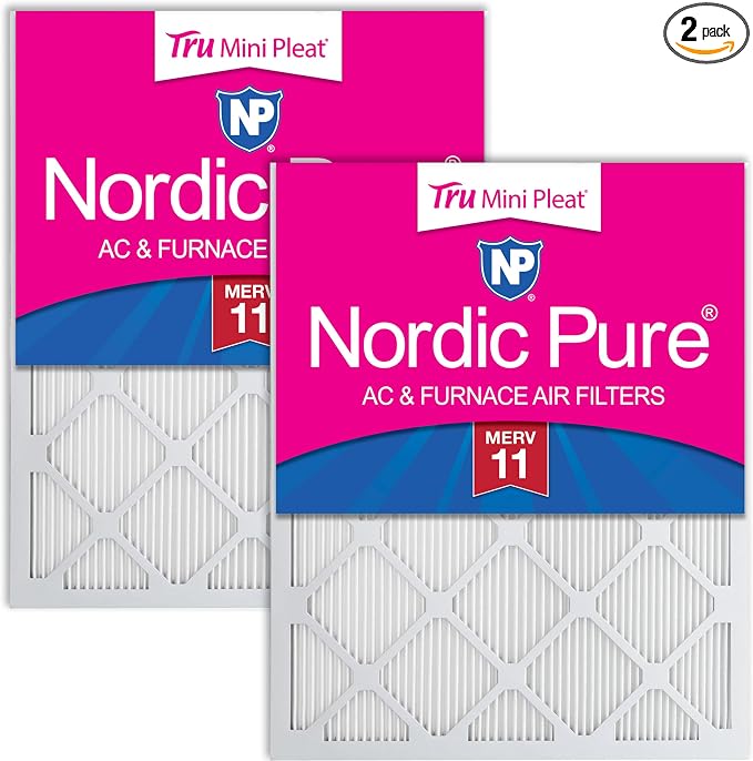 Nordic Pure 14x20x1 Tru Mini Pleat MERV 11 AC Furnace Air Filters – 2.5X More by NordicPure