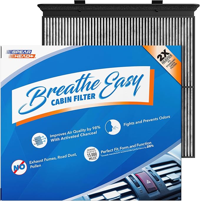 Spearhead Odor Defense Breathe Easy AC & Heater Cabin Filter | Fits 2019-2024 by SPEARHEAD