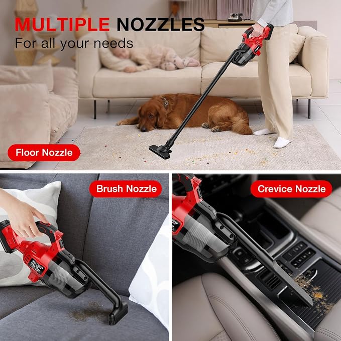 Cordless Vacuum Cleaner for Milwaukee 18V Battery, Handheld Vacuum Cleaner for - Image 5