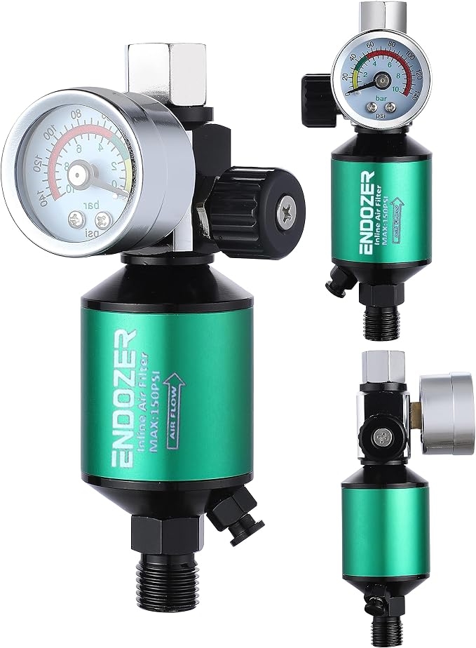 ENDOZER G1/4" Inlet and Outlet Air Compressor Water Separator Clean Dry Air - Image 3