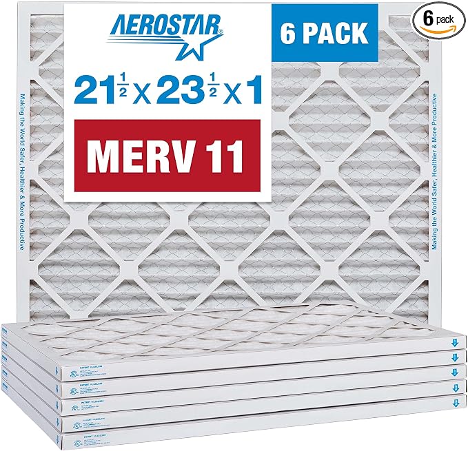 Aerostar 21.5x23.5x1 MERV 11-6 Count by AirFiltersDelivered