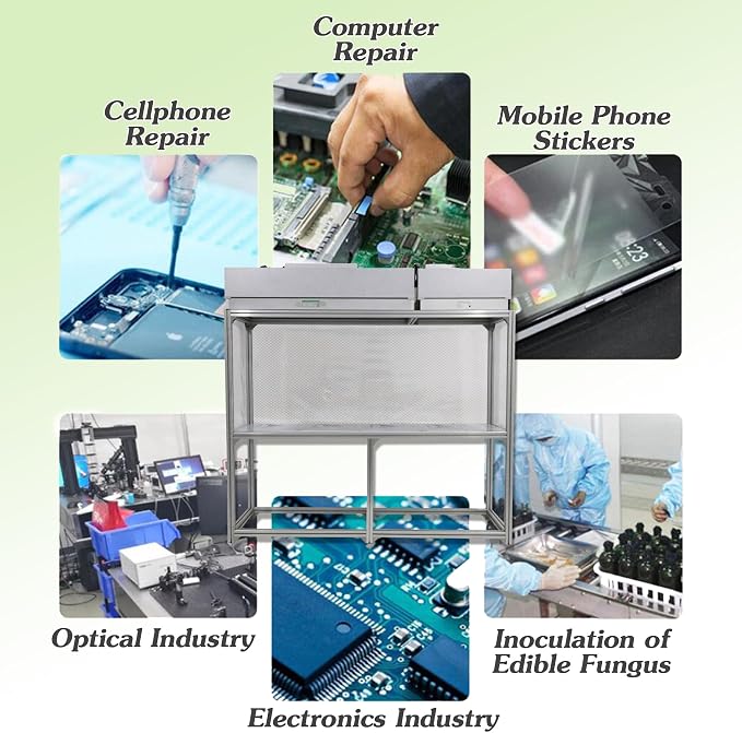 INTSUPERMAI Vertical Laminar Flow Hood Air Flow Clean Bench Workstation Lab - Image 7