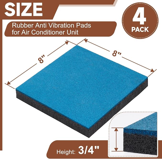 BJADE'S 4P Anti-Vibration Isolation Rubber Pads - Image 2