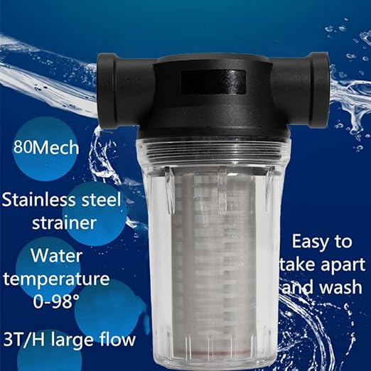 Generic 1" 80 Mesh Water Pump Strainer Filter - Image 5