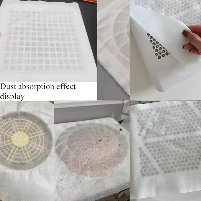 200 Sheets Nail Dust Collector Filter Paper Disposable Nail Dust Filters - Image 7