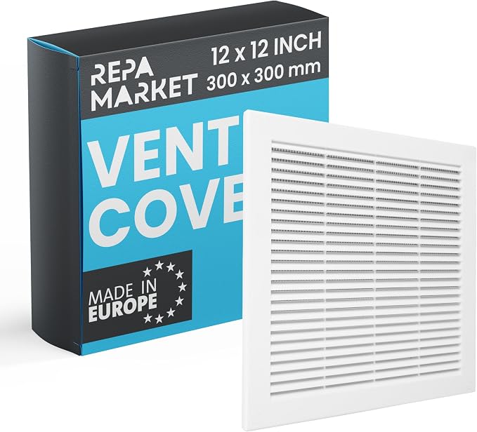 Repa Market 12 x 12 Inch White Square Air Vent Cover by RepaMarket