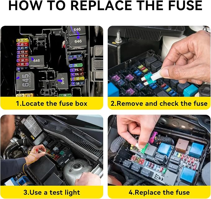 306PCS Car Fuses Assortment Kit, Mixed Vehicle Blade - Image 5