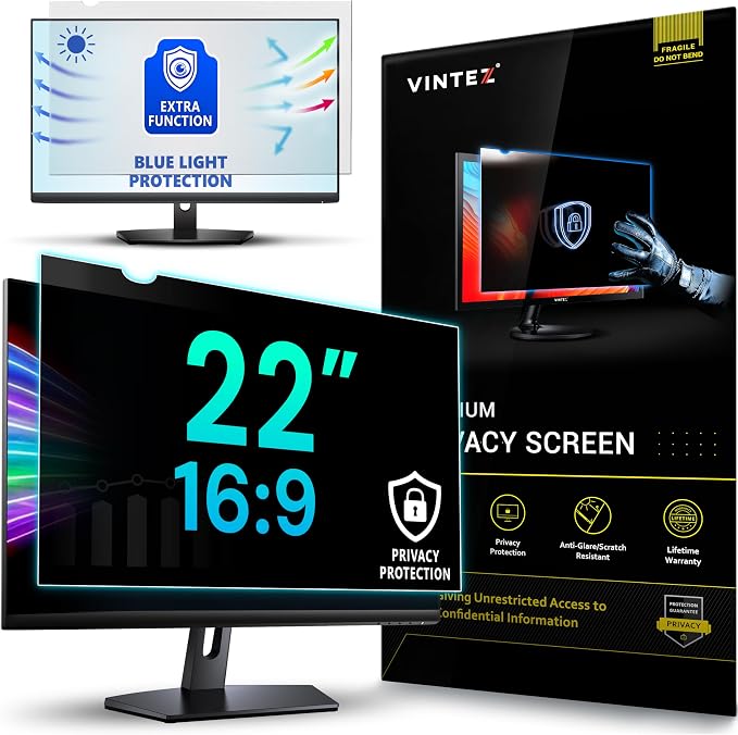 VINTEZ 22 Inch 16:9 Privacy Screen by VINTEZ