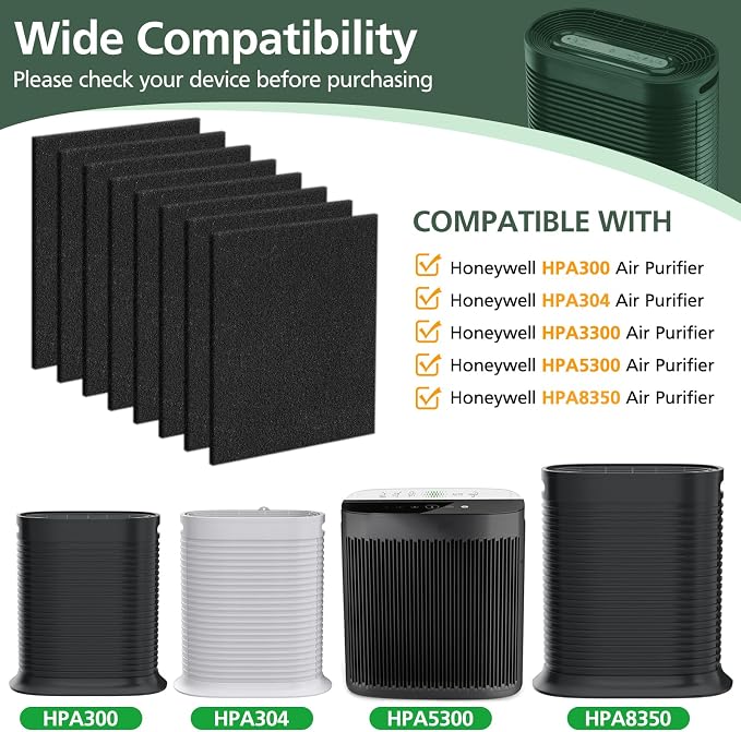 8 Pack HPA300 Pre Filter A, HRF-A300 Pre Kit Filter - Image 3