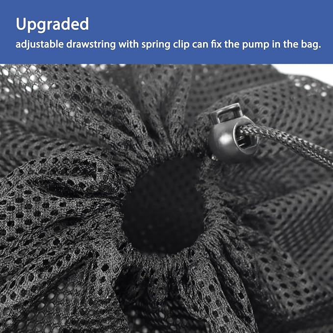 CONQUERALL 2PCS Pond Filter Mesh Bag Pump 12.2x16.1inch Barrier Bag Black - Image 4