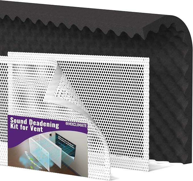 Mxclimate Sound Deadening Kit for Vent, Sound Proof Foam Panels 5.38 sqft by Mxclimate