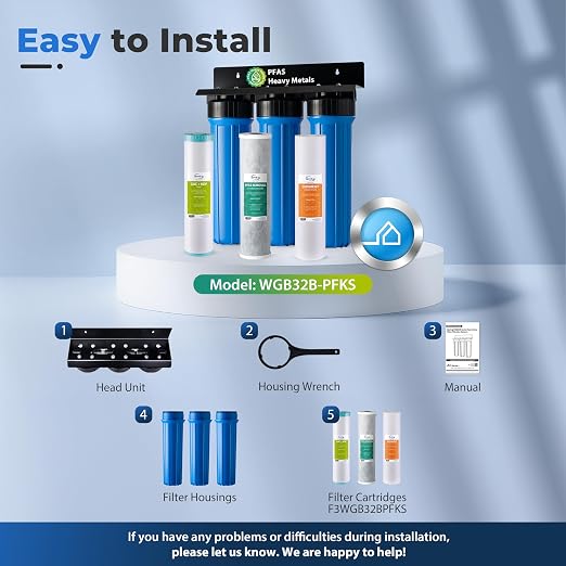 iSpring PFAS & Heavy Metals Whole House Water Filter System, SGS-Tested to - Image 6