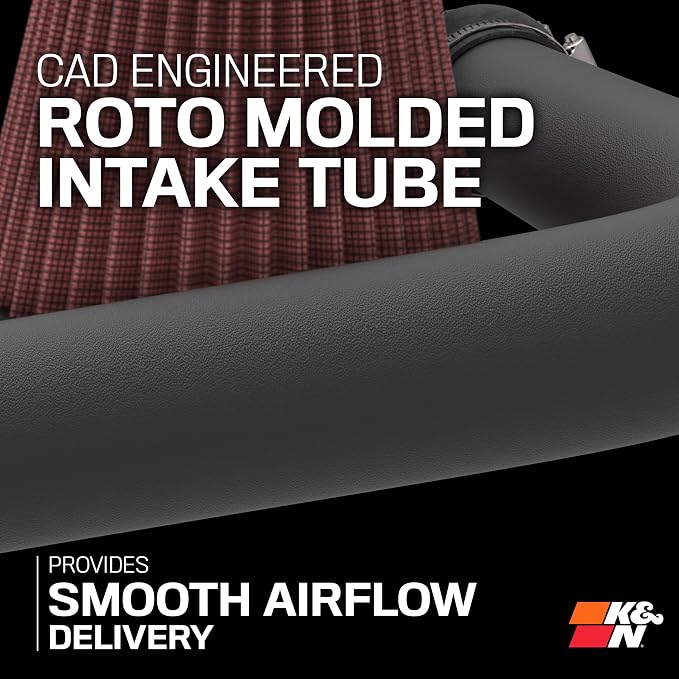 K&N Cold Air Intake System: High-Flow Air Filter, Increase Performance & - Image 6